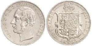1 Thaler Reino de Hannover (1814 - 1866) Plata Jorge V de Hannover (1819 - 1878)