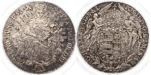 1 Thaler Reino de Hungría (1000-1918) Plata Joseph II, Holy Roman Emperor  (1741 - 1790)