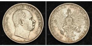 1 Thaler Reino de Prusia (1701-1918) Plata Wilhelm I, German Emperor (1797-1888)