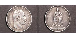 1 Thaler Reino de Prusia (1701-1918) Plata Wilhelm I, German Emperor (1797-1888)