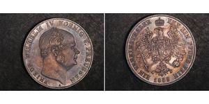 1 Thaler Reino de Prusia (1701-1918) Plata Federico Guillermo IV de Prusia (1795 - 1861)
