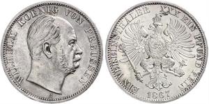 1 Thaler Reino de Prusia (1701-1918) Plata Wilhelm I, German Emperor (1797-1888)