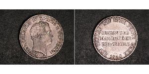 1 Thaler Reino de Prusia (1701-1918) Plata Federico Guillermo IV de Prusia (1795 - 1861)
