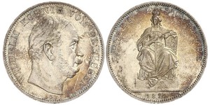 1 Thaler Reino de Prusia (1701-1918) Plata Wilhelm I, German Emperor (1797-1888)