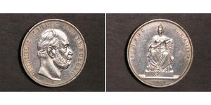 1 Thaler Reino de Prusia (1701-1918) Plata Wilhelm I, German Emperor (1797-1888)