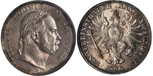 1 Thaler Reino de Prusia (1701-1918) Plata Wilhelm I, German Emperor (1797-1888)