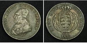 1 Thaler Reino de Sajonia (1806 - 1918) Plata Federico Augusto I de Sajonia