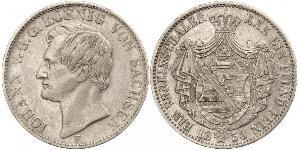 1 Thaler Reino de Sajonia (1806 - 1918) Plata Juan I de Sajonia