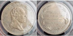1 Thaler Reino de Sajonia (1806 - 1918) Plata Federico Augusto I de Sajonia
