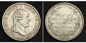 1 Thaler Reino de Sajonia (1806 - 1918) Plata Federico Augusto I de Sajonia