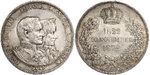1 Thaler Reino de Sajonia (1806 - 1918) Plata Juan I de Sajonia