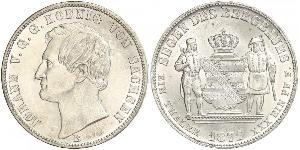 1 Thaler Reino de Sajonia (1806 - 1918) Plata Juan I de Sajonia