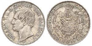 1 Thaler Reino de Sajonia (1806 - 1918) Plata Juan I de Sajonia