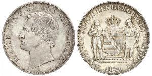 1 Thaler Reino de Sajonia (1806 - 1918) Plata Juan I de Sajonia