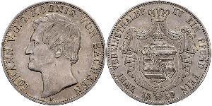 1 Thaler Reino de Sajonia (1806 - 1918) Plata Juan I de Sajonia