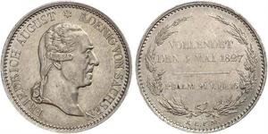 1 Thaler Reino de Sajonia (1806 - 1918) Plata Federico Augusto I de Sajonia