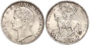 1 Thaler Reino de Sajonia (1806 - 1918) Plata Juan I de Sajonia