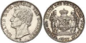 1 Thaler Reino de Sajonia (1806 - 1918) Plata Juan I de Sajonia