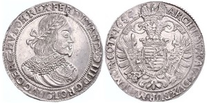 1 Thaler Sacro Imperio Romano (962-1806) Plata Ferdinand III, Holy Roman Emperor (1608-1657)