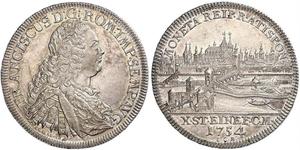 1 Thaler Sacro Imperio Romano (962-1806) Plata Francisco I del Sacro Imperio Romano Germánico(1708-1765)