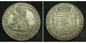 1 Thaler Sacro Imperio Romano (962-1806) Plata Fernando II de Habsburgo(1578 -1637)