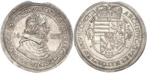 1 Thaler Sacro Imperio Romano (962-1806) Plata Leopoldo V de Habsburgo (1586 – 1632)