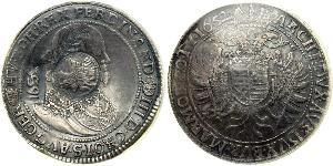 1 Thaler Sacro Imperio Romano (962-1806) Plata Ferdinand III, Holy Roman Emperor (1608-1657)