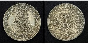 1 Thaler Sacro Imperio Romano (962-1806) Plata Leopoldo I de Habsburgo(1640-1705)