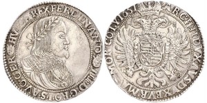 1 Thaler Sacro Imperio Romano (962-1806) Plata Ferdinand III, Holy Roman Emperor (1608-1657)