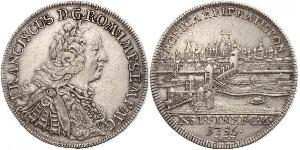 1 Thaler Sacro Imperio Romano (962-1806) Plata Francisco I del Sacro Imperio Romano Germánico(1708-1765)