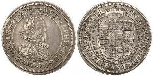 1 Thaler Sacro Imperio Romano (962-1806) Plata Rodolfo II (1552 - 1612)