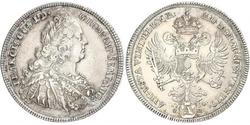 1 Thaler Sacro Imperio Romano (962-1806) / Augsburgo (1276 - 1803) Plata Francisco I del Sacro Imperio Romano Germánico(1708-1765)