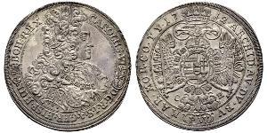 1 Thaler Hungría / Sacro Imperio Romano (962-1806) Plata Leopoldo I de Habsburgo(1640-1705)