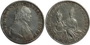 1 Thaler Salzburgo (1328 - 1803) Plata Sigismund von Schrattenbach