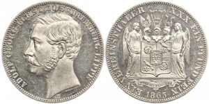 1 Thaler Schaumburg-Lippe (1643 - 1918) Plata Adolfo I de Schaumburg-Lippe