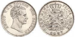 1 Thaler States of Germany Plata 