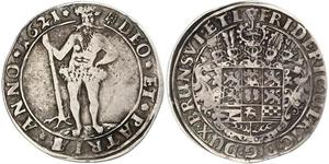 1 Thaler States of Germany Plata Friedrich Ulrich (1591 - 1634)