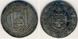 1 Thaler States of Germany Plata 