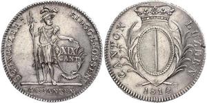 1 Thaler Suiza Plata 