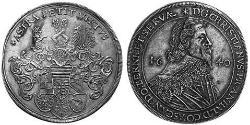1 Thaler Anhalt-Bernburg (1603 - 1863) Silber Christian II. (Anhalt-Bernburg)(1599 – 1656)