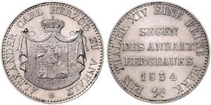1 Thaler Anhalt-Bernburg (1603 - 1863) Silber Alexius Friedrich Christian (Anhalt-Bernburg)(1767 – 1834)
