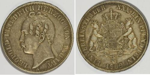 1 Thaler Anhalt-Dessau (1603 -1863) Silber Leopold IV. Friedrich (Anhalt-Dessau)(1794 – 1871)