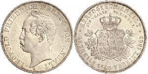 1 Thaler Anhalt-Dessau (1603 -1863) / Anhalt (1806 - 1918) Silber Leopold IV. Friedrich (Anhalt-Dessau)(1794 – 1871)