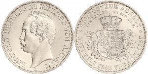 1 Thaler Anhalt-Dessau (1603 -1863) / Anhalt (1806 - 1918) Silber Leopold IV. Friedrich (Anhalt-Dessau)(1794 – 1871)