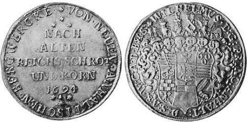1 Thaler Anhalt-Harzgerode (1635–1709) Silber 