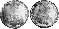 1 Thaler Augsburg (1276 - 1803) Silber Franz I. Stephan (HRR)(1708-1765)