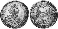 1 Thaler Augsburg (1276 - 1803) Silber Leopold I. (HRR)(1640-1705)
