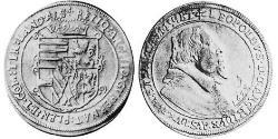 1 Thaler Elsass Silber Leopold V. , Österreich-Tirol (1586 – 1632)