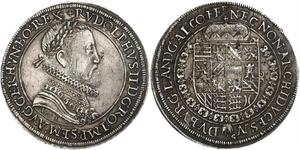 1 Thaler Elsass Silber Rudolf II. (HRR) (1552 - 1612)