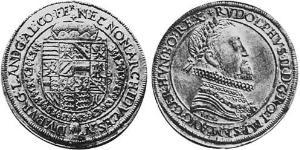 1 Thaler Elsass Silber Rudolf II. (HRR) (1552 - 1612)